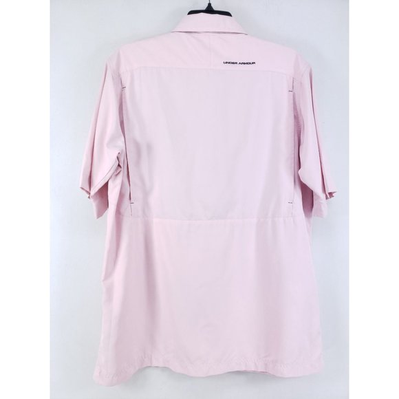 Under Armour Men's Size Medium Vented Shirt Pink - Picture 2 of 9